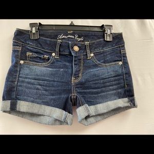 American Eagle stretch jean shorts